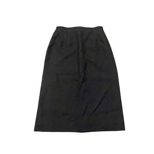 Talbots Vintage Deadstock 28” Pencil Skirt Dark Navy Size 6 NWT Career Linen USA